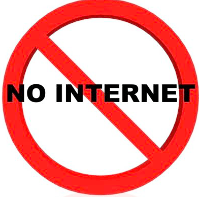 no internet